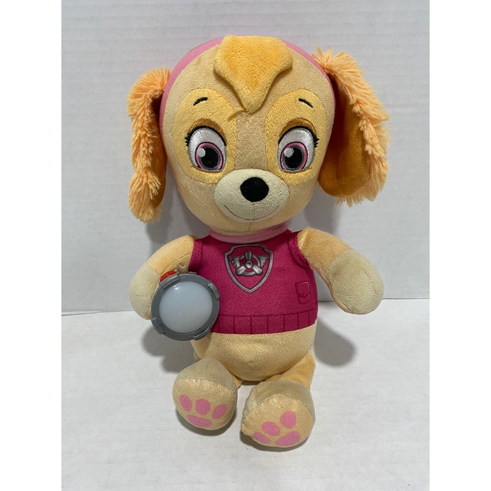 Spin Master PAW Patrol Skye Plush Kids Light Up Flashlight Pink